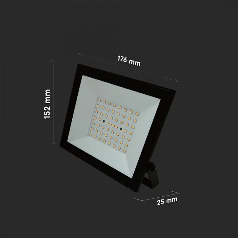 Projetor 50W LED 4000K Corpo Preto V-TAC 2