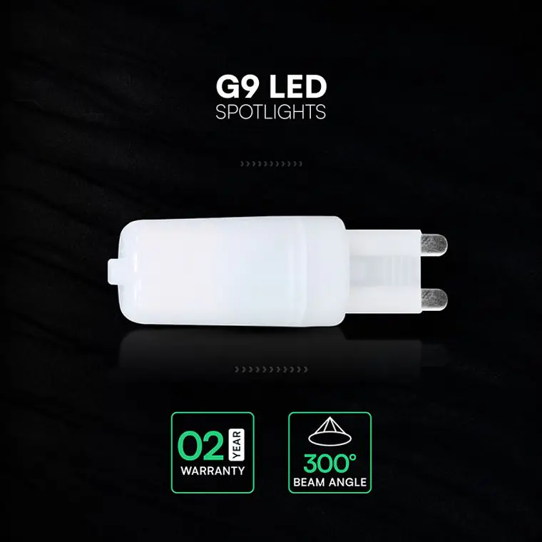 Lâmpada LED Plastic 2.2W G9 3000K V-TAC 4