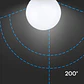 Lâmpada LED Plastic Chip Samsung 18W G120 6500K E27 V-TAC - Thumbnail 4