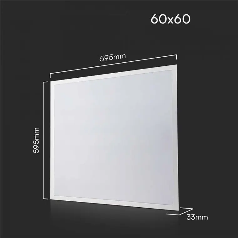 Painel Blacklit 40W LED 595x595mm Driver Philips 6500K 120LM/W V-TAC 4