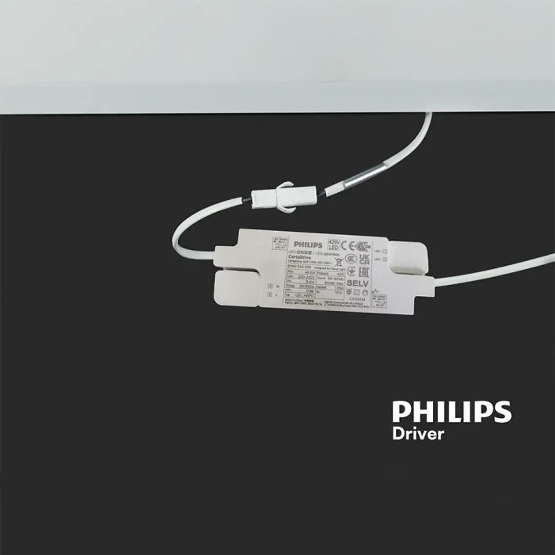 Painel Blacklit 40W LED 595x595mm Driver Philips 6500K 120LM/W V-TAC 7