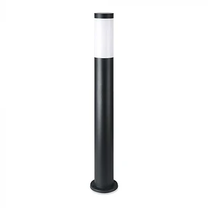 Baliza c/lâmpada (E27) 800mm IP44 aço inoxidável preta V-TAC