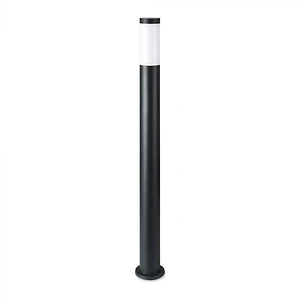 Baliza c/lâmpada (E27) 1100mm IP44 aço inoxidável preta V-TAC