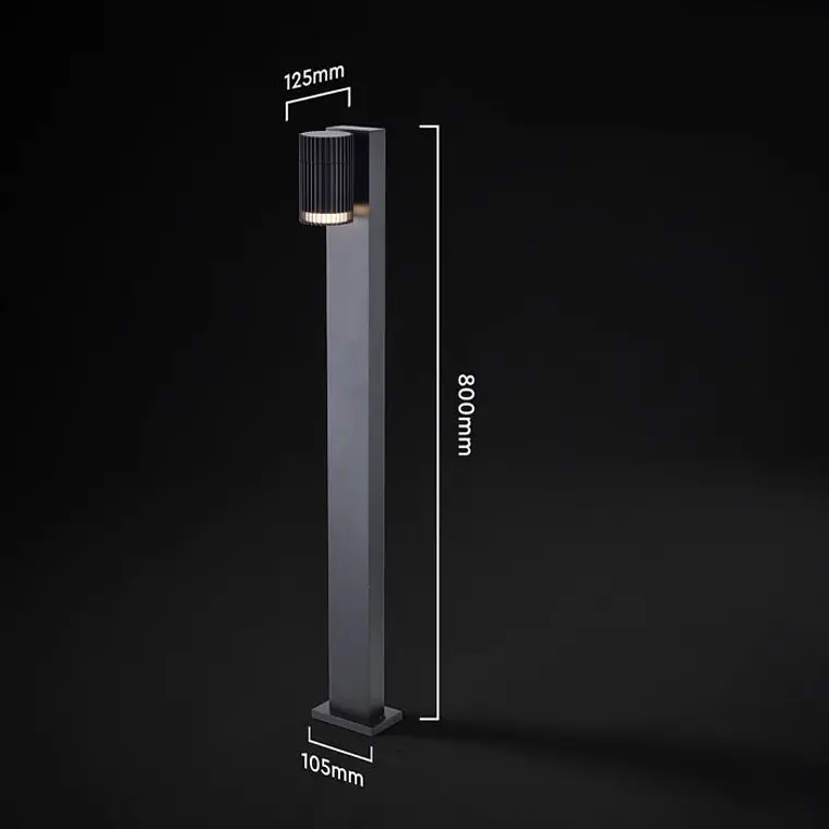 Baliza c/lâmpada GU10 0.8M IP44 V-TAC 2