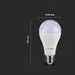 Lâmpada LED Plastic Chip Samsung 17W A65 E27 V-TAC - Thumbnail 2