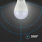 Lâmpada LED Plastic Chip Samsung 17W A65 E27 V-TAC - Thumbnail 3