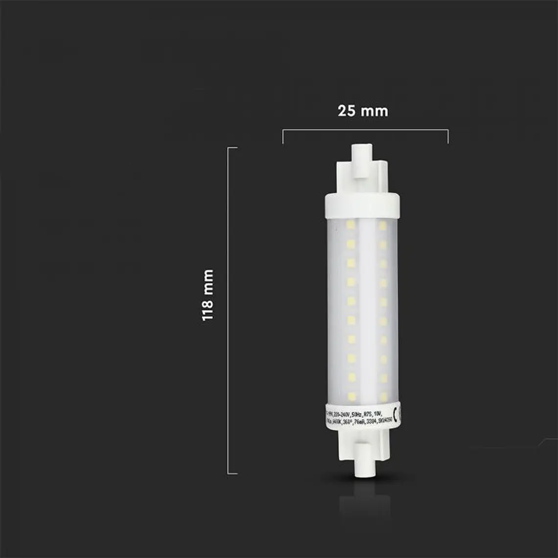 Lâmpada LED Plastic 10W R7S V-TAC 2