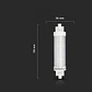 Lâmpada LED Plastic 10W R7S V-TAC - Thumbnail 2