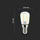 Lâmpada LED de filamento 2W 3000K E14 V-TAC - Thumbnail 2