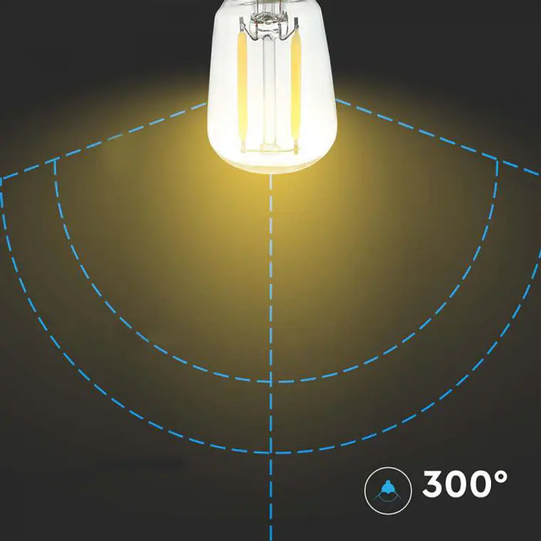 Lâmpada LED de filamento 2W 3000K E14 V-TAC 3
