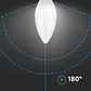 Lâmpada vela LED Plastic 3.7W 6500K E14 V-TAC - Thumbnail 3