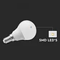 Lâmpada LED Plastic 3.7W E14 P45 V-TAC - Thumbnail 5