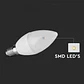 Lâmpada vela LED Plastic 3.7W 6500K E14 V-TAC - Thumbnail 4