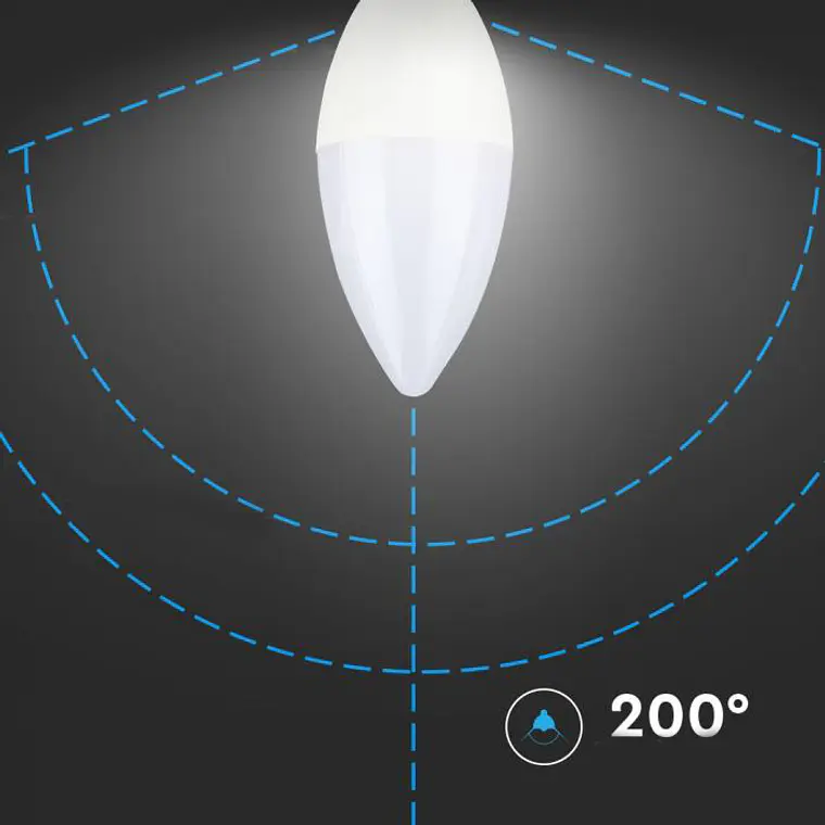 Lâmpada LED vela 4W E14 V-TAC 3