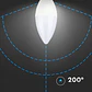 Lâmpada LED vela 4W E14 V-TAC - Thumbnail 3