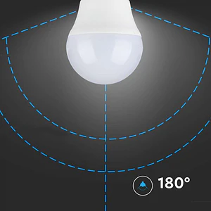 Lâmpada LED Plastic 4.5W 3000K G45 E27 V-TAC