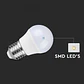 Lâmpada LED Plastic 4.5W 3000K G45 E27 V-TAC - Thumbnail 4