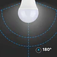 Lâmpada LED Plastic 5.5W G45 E27 V-TAC - Thumbnail 3