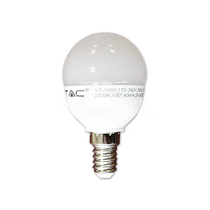Lâmpada LED 6W 6400K E14 P45 V-TAC