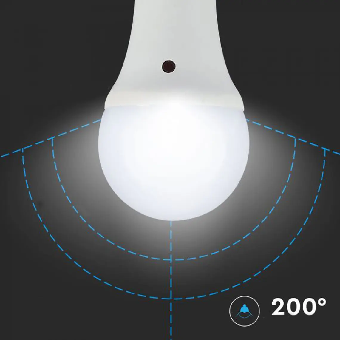 Lâmpada LED 9W E27 200º c/sensor V-TAC 4