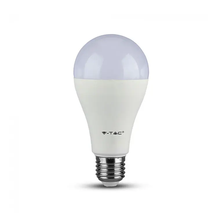 Lâmpada LED Plastic 15W A65 2700K E27 (2 unid. ) V-TAC 1