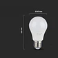 Lâmpada LED Plastic 11W A60 3000K E27 V-TAC - Thumbnail 2
