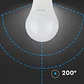 Lâmpada LED Plastic 11W A60 3000K E27 V-TAC - Thumbnail 3