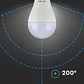 Lâmpada LED Plastic 15W A65 2700K E27 (2 unid. ) V-TAC - Thumbnail 4