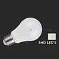 Lâmpada LED Plastic 8.5W A60 Chip Samsung 4000K E27 V-TAC - Thumbnail 4