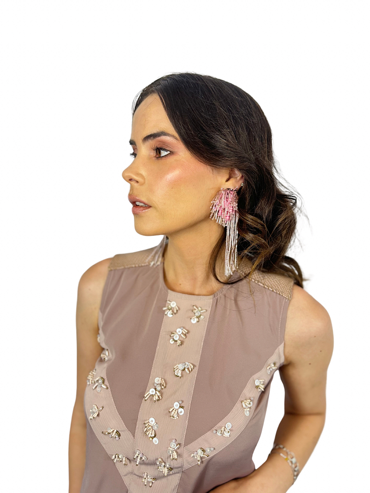 Aros Romero rosado 3