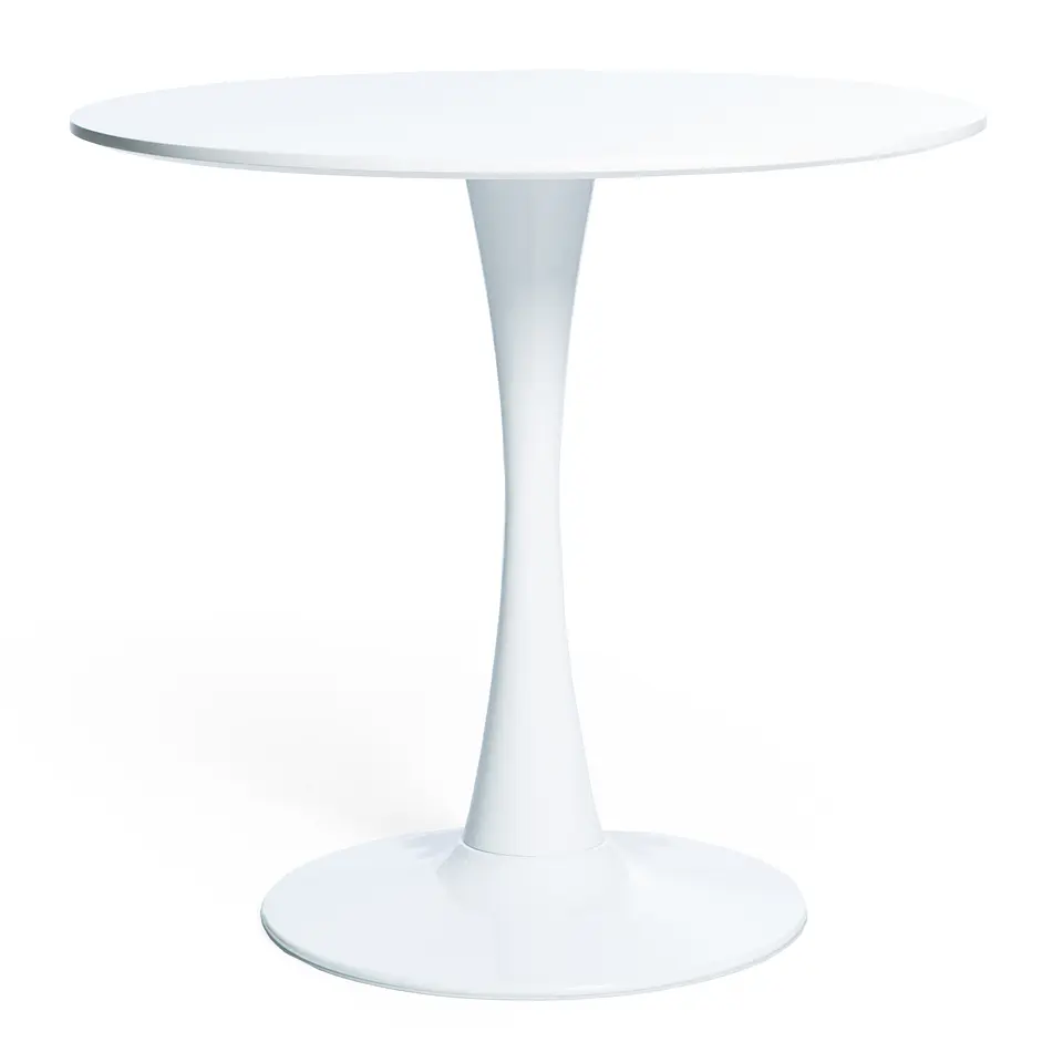 Mesa Redonda Tulip 80cm MDF y Base Meta firme- comedor restaurant cafeterias terraza interior 4