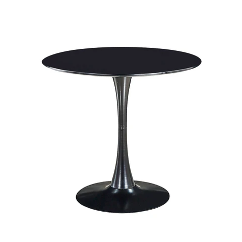 Mesa Redonda Tulip 80cm MDF y Base Meta firme- comedor restaurant cafeterias terraza interior