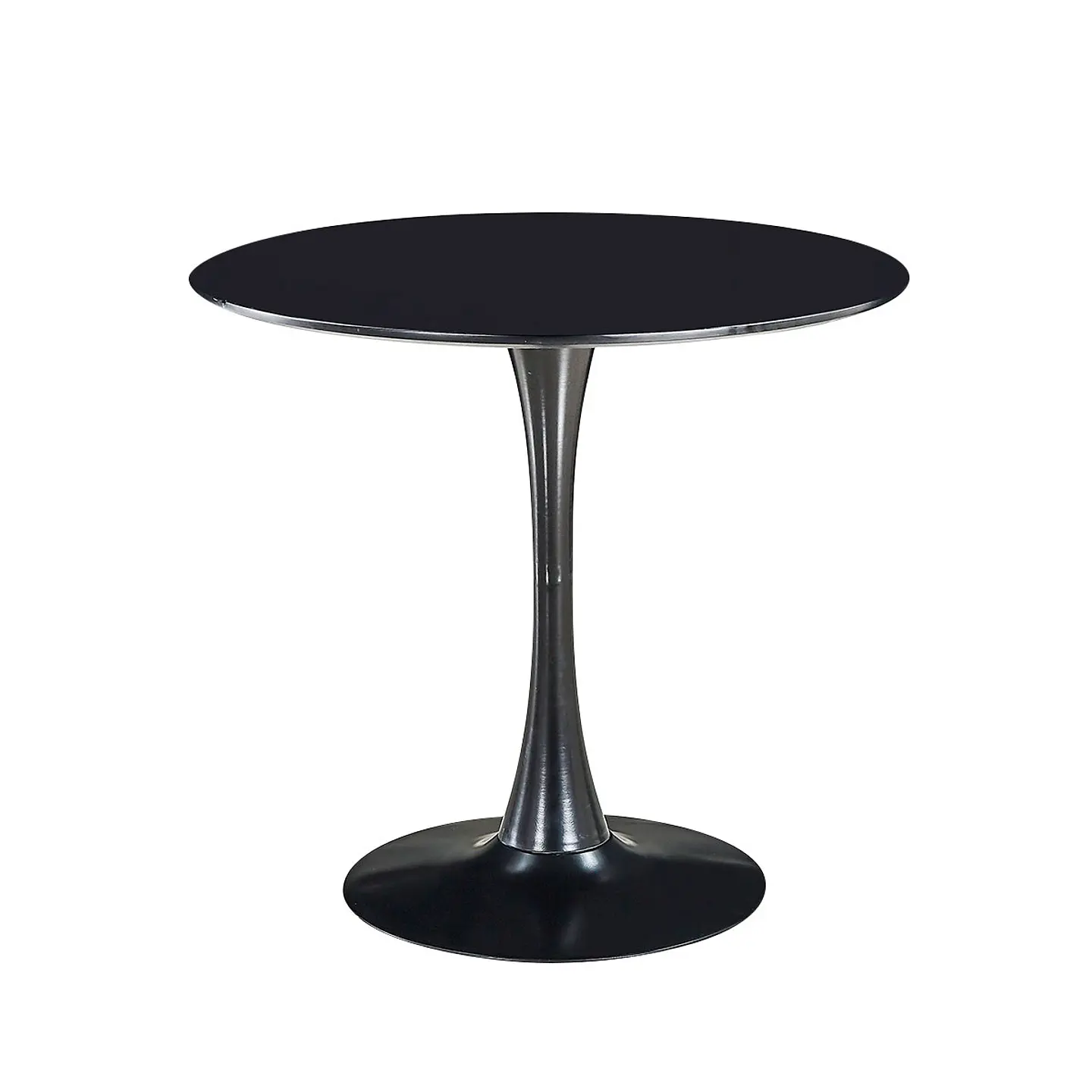 Mesa Redonda Tulip 80cm MDF y Base Meta firme- comedor restaurant cafeterias terraza interior 2