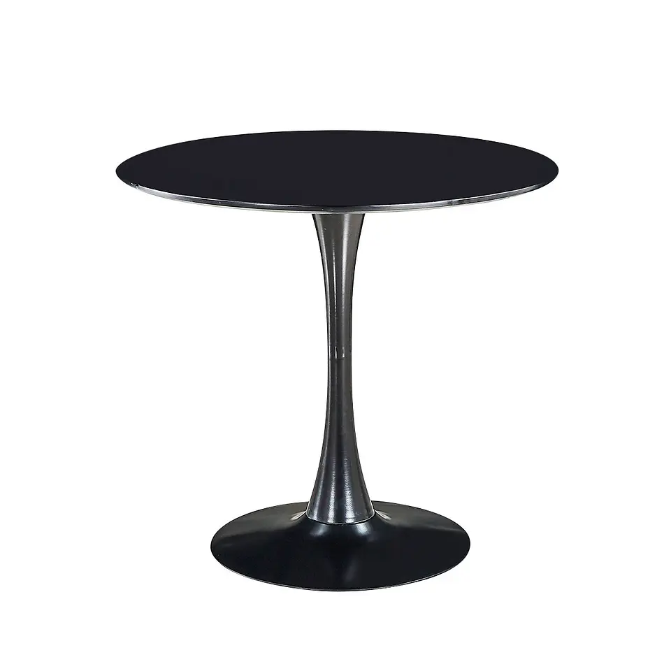 Mesa Redonda Tulip 80cm MDF y Base Meta firme- comedor restaurant cafeterias terraza interior 2