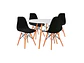 Comedor Redondo Melamina 4 Sillas Eames – Mesa 80cm - Miniatura 5
