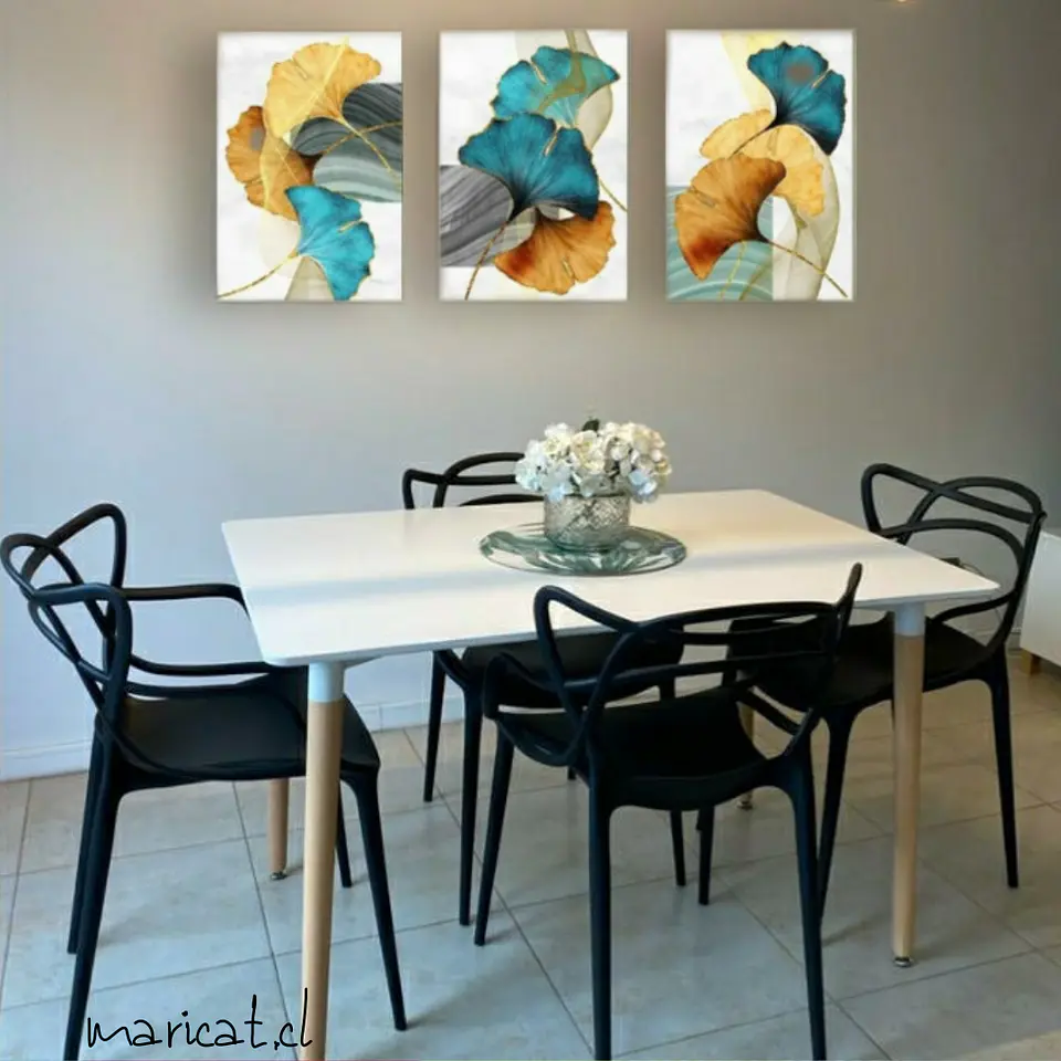 Comedor Rectangular Melamina 4 Sillas Masters – Mesa 130x80cm 2