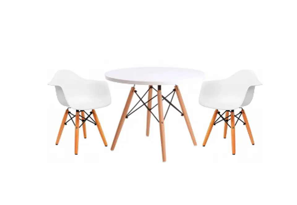 Mesa Kids 60cm + 2 Butacas Eames Kids 1