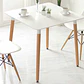 Mesa Eames Cuadrada MDF 80x80 cm Estilo Nórdico Moderno - Miniatura 3