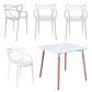 Mesa Cuadrada eames MDF + 4 Sillas Masters polipropileno- comedor 80cm - Miniatura 3