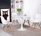 Mesa Tulip Redonda Melamina + 4 Sillas Eames – Comedor 80cm - Miniatura 2