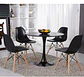Mesa Tulip Redonda Melamina + 4 Sillas Eames – Comedor 80cm - Miniatura 3