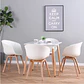 Comedor Cuadrado Melamina 4 Sillas Eames – Mesa 80x80cm - Miniatura 2