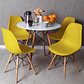 Comedor Redondo Melamina 4 Sillas Eames – Mesa 80cm - Miniatura 8