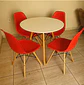 Comedor Redondo Melamina 4 Sillas Eames – Mesa 80cm - Miniatura 7