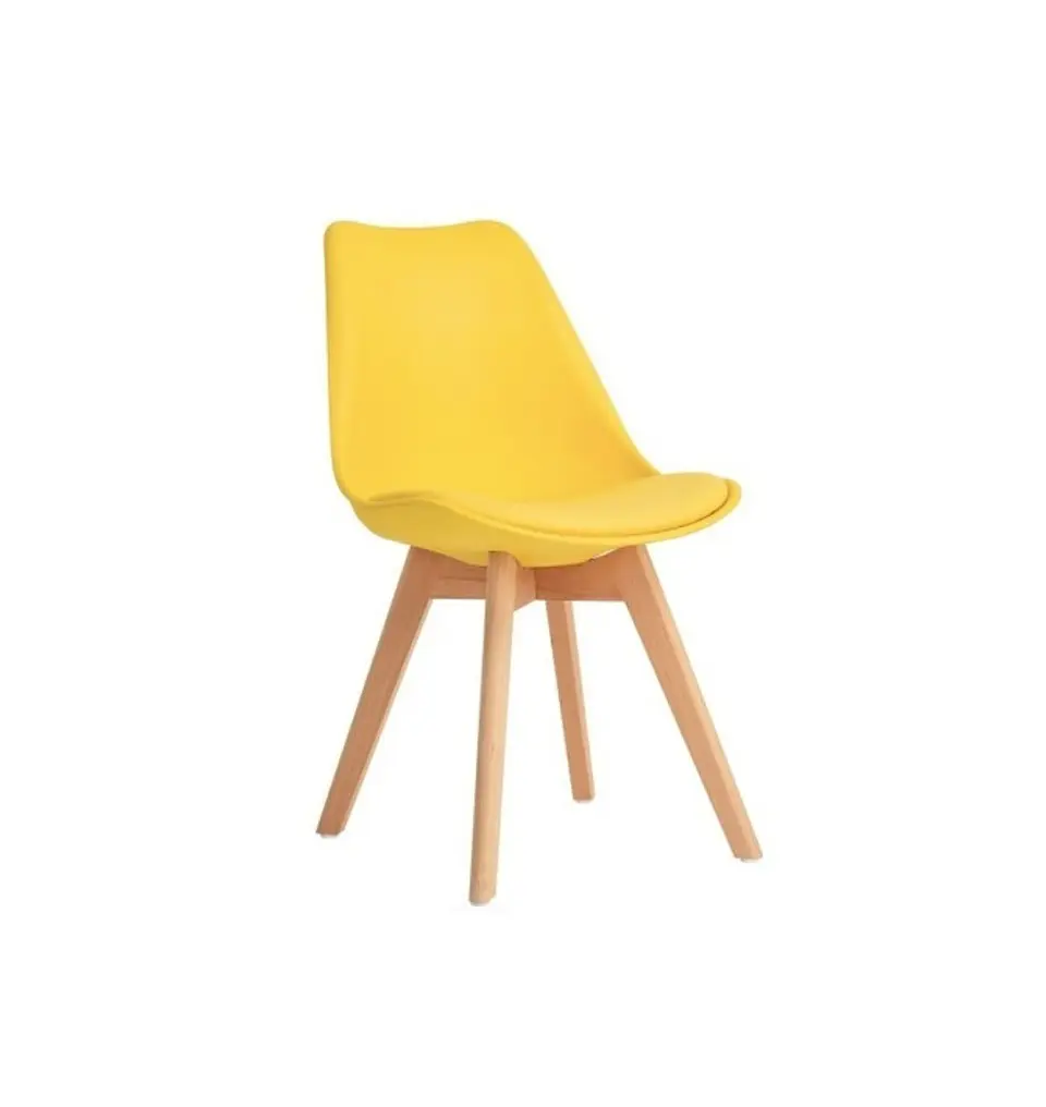 Sillas Tulip con Cojin y Patas de Madera 10