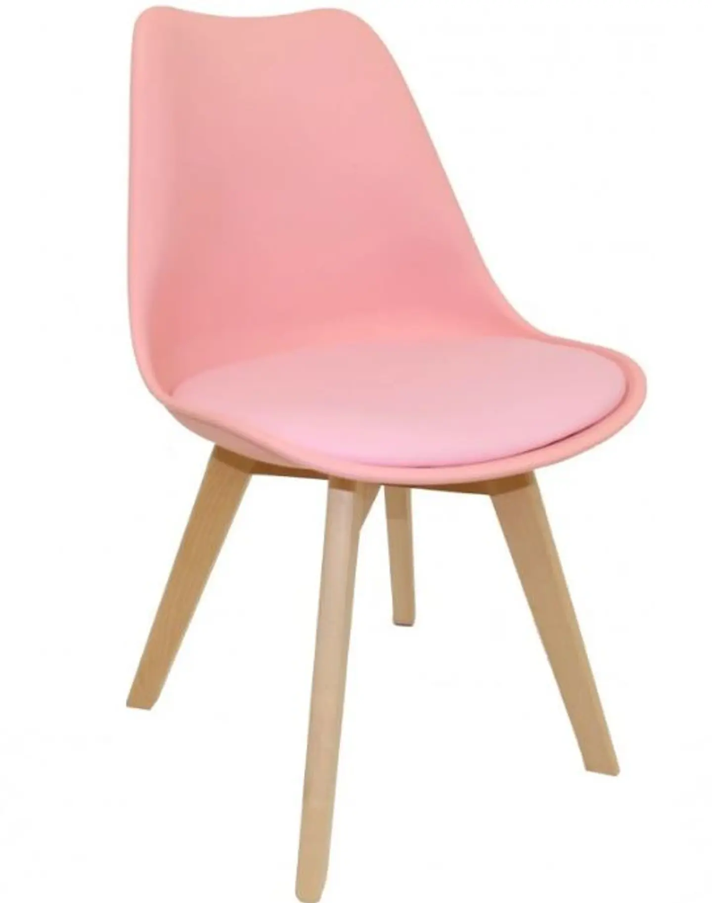 Sillas Tulip con Cojin y Patas de Madera 6
