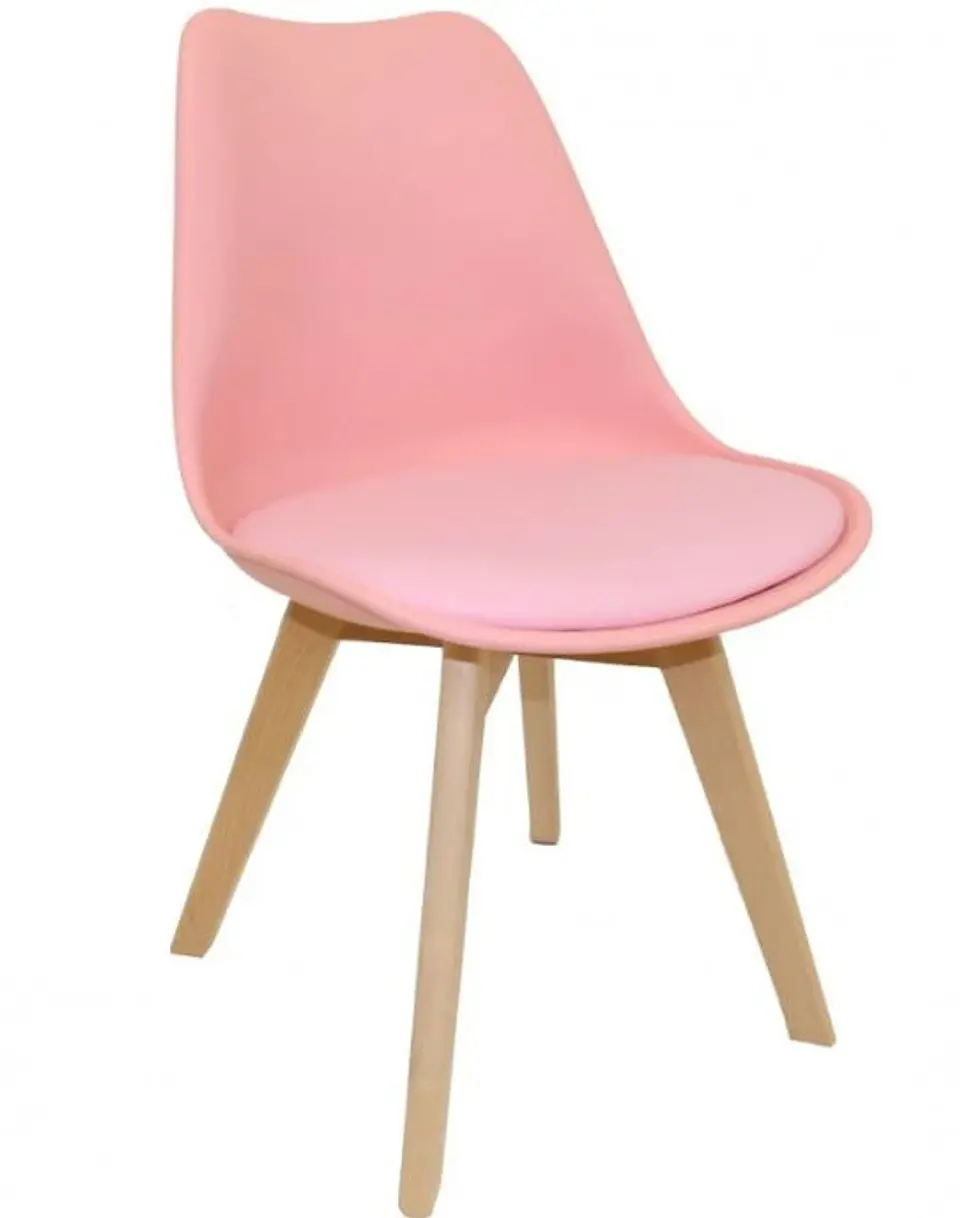 Sillas Tulip con Cojin y Patas de Madera 6