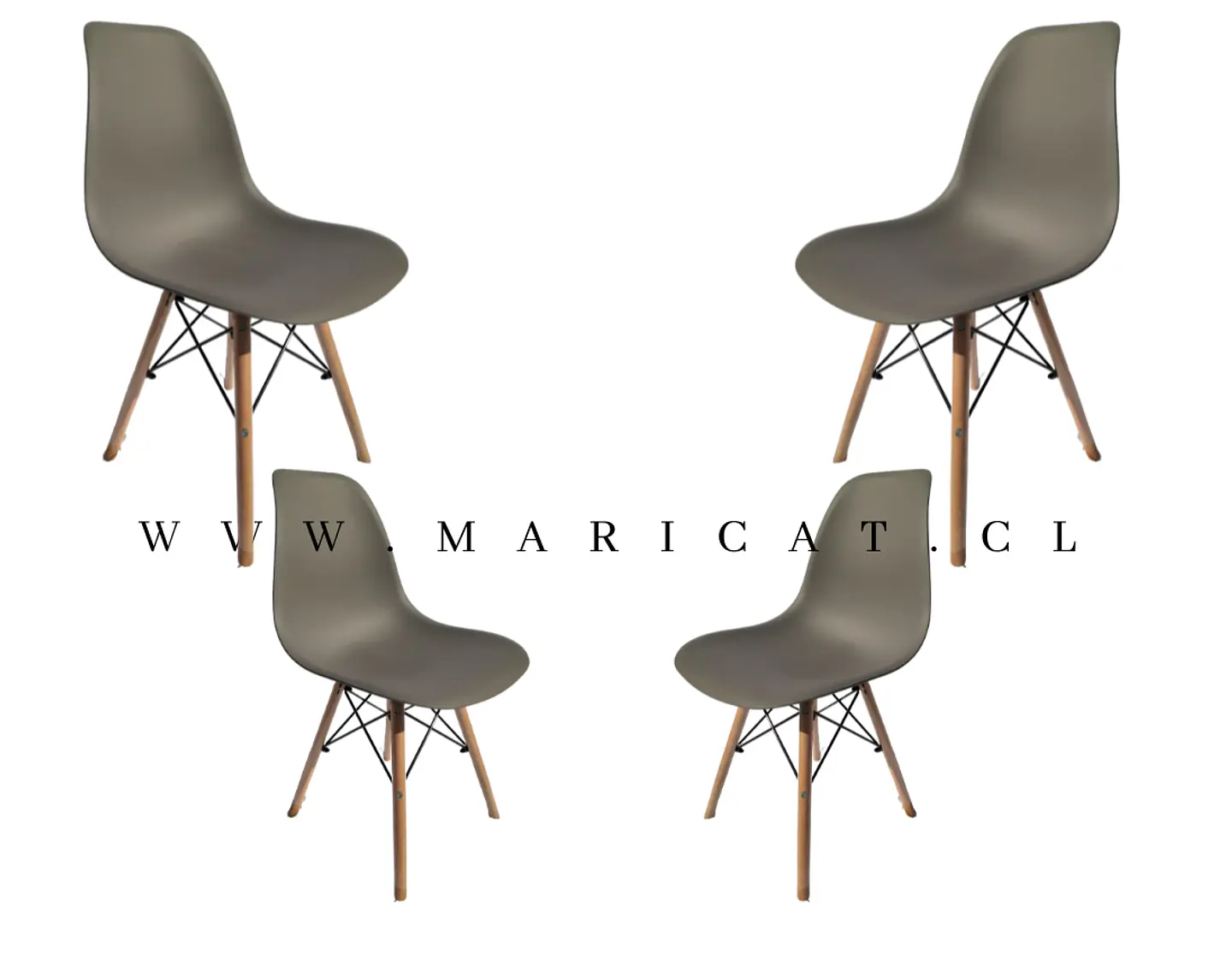 Pack Sillas Eames x4 4