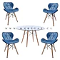 Mesa Eames Redonda Vidrio +4 Sillas Mariposa – Comedor 80cm - Miniatura 10
