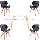 Comedor Rectangular Madera 4 Sillas Mariposa – Mesa 100cm - Miniatura 1